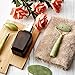 4 Pack Jade Roller Facial Ridged Roller Kits Skin Roller with 2 Pieces Gua Sha Scraping Massage Tools Anti Aging and Wrinkles for Face, Eye, Neck, Body for Lymphatic Massage (Style C)