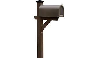 Highwood AD-MLBX1-ACE Hazelton Mailbox Post, Weathered Acorn
