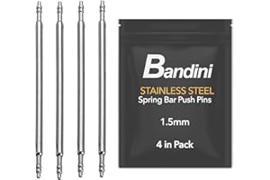 4 x Stainless Steel Spring Bars for Watches, Watch Strap Pins, Watch Band Pins (1.5mm Thick) - 14mm