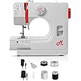 Virtionz Portable Sewing Machine for Beginners with 12 Stitch Applications, Dual Speed, Reverse Stitch, Foot Pedal and Sewing Kit - Small Sewing Machine, Easy to Use Electric Mini Sewing Machine