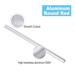 3/4" 6061 Aluminum Round Rod 12" Long Solid T6511