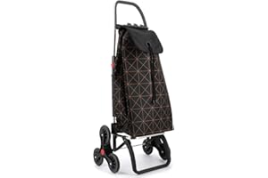 ROLSER I-Max Star 6 Wheel Stair Climber Foldable Shopping Trolley - Orange