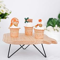 Efavormart 5" Tall |12" Square Natural Wood Slice