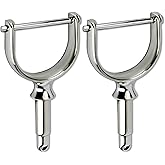 XinKunmarine Stainless Steel Oarlock Sockets, Boat Paddle Holders,Adjustable Oarlock Horns,Rowlock Oarlock for Shaft Marine Yacht