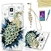 Samsung Galaxy Note 4 Case - Mavis's Diary 3D Handmade Bling Crystal Luxury Peacock with Green Blue Feather and Shiny Glitter Sparkly Diamond Rhinestone Clear Hard Back Case Cover for Samsung Galaxy Note 4 SM-N910S SM-N910C with Soft Clean Cloth (One Case&One Colorful Bling Peacock Pendant Dust Plug&One Feather Stylus Pen&One HD Screen Protector)