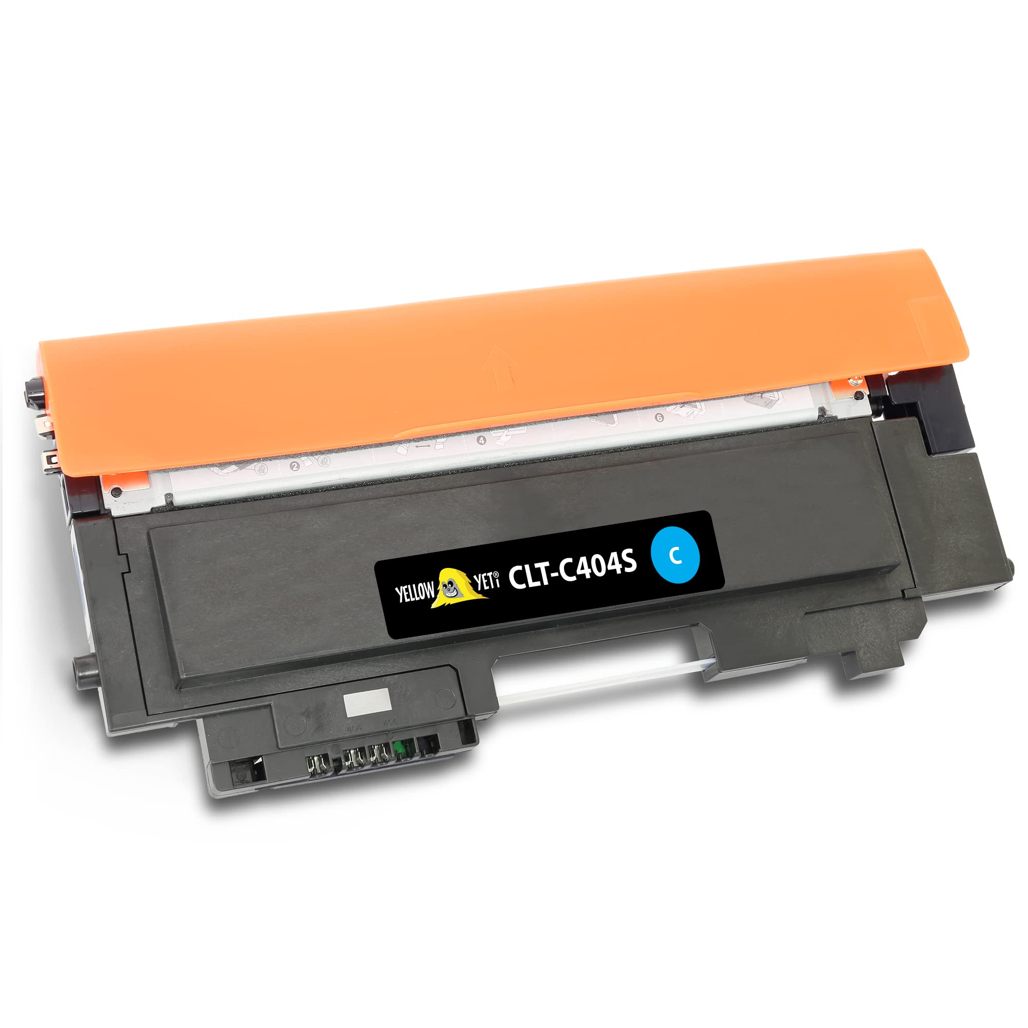 YELLOW YETI CLT C404S 404S Toner Cartridge Compatible with Samsung Xpress SL-C430 SL-C430W SL-C480 SL-C480FW SL-C480W SL-C480FN Cyan