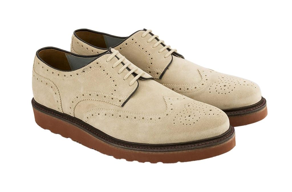 cream brogues