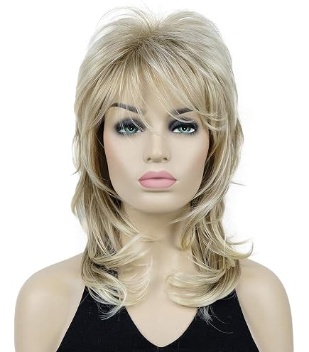 Amazon.com : Aimole Shaggy Layered Wig Shoulder Length  display picture 2