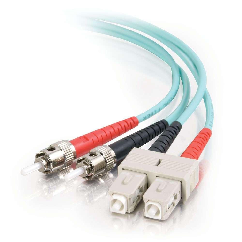 C2G 5m Fibre/Fiber Optic Cable for 10Gb Base-SR and 10GBase-LRM SC/ST 10Gb LSZH Duplex Multimode 50/125 Fibre