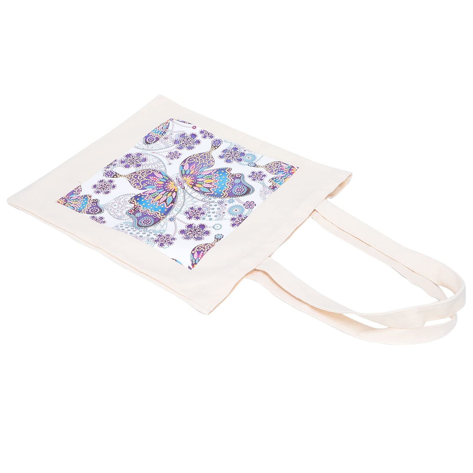 DIY Diamond Painting Tote Bag Rhinestone Painting Canvas Shopping Bag Art Craft Shoulder Handbags for Women Girl(BB016)