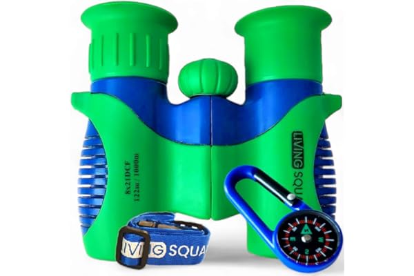 Binoculars for Kids 8x21 High-Resolution - Kids Binoculars Gift Set for Boys & Girls, Shockproof & Compact for Bird Watching, Travel, Hiking, Camping, Hunting, Children Outdoor Gear