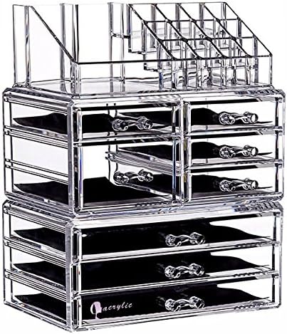 Amazon Com Cq Acrylic Clear 8 Drawers Makeup Organizer Cosmetic