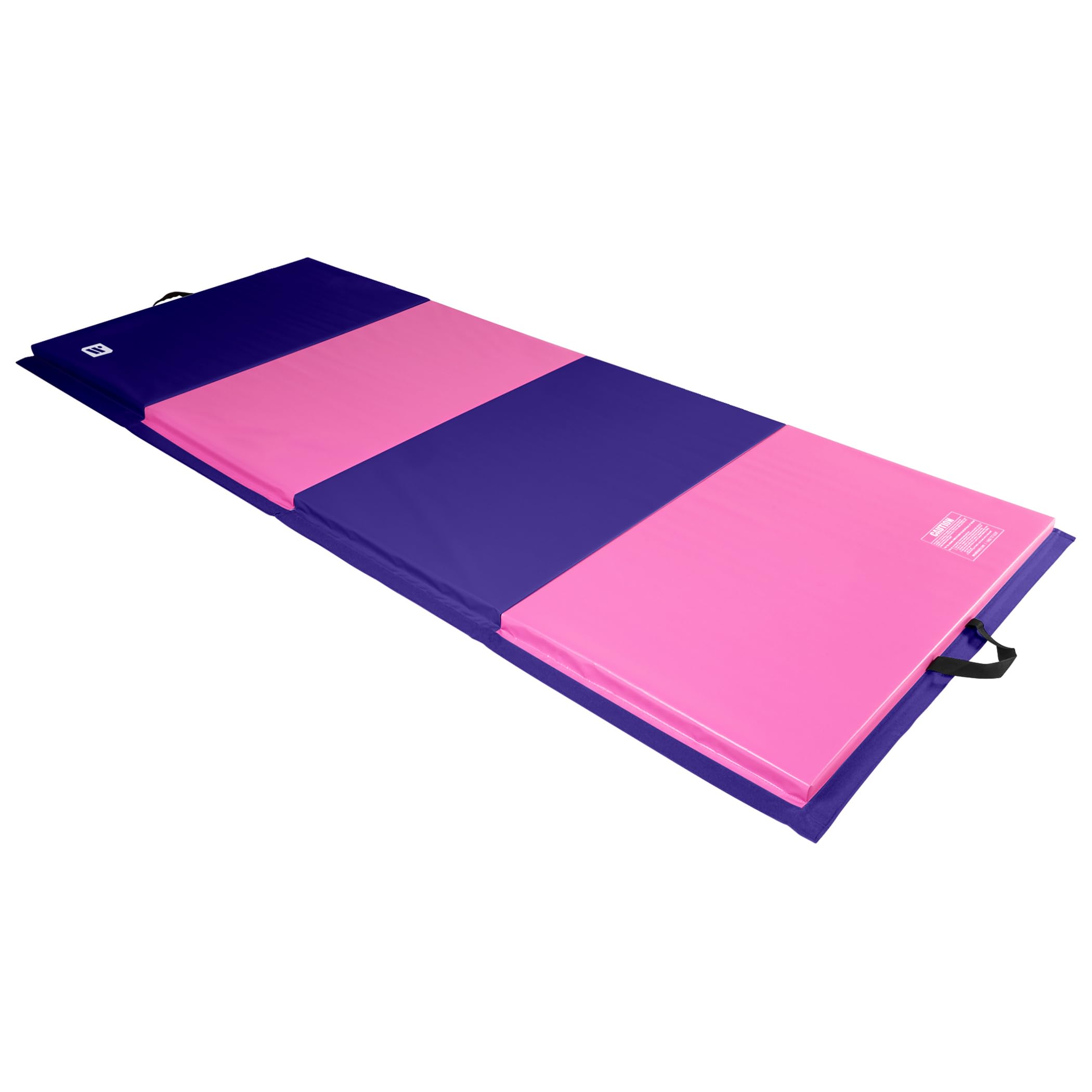 We Sell Mats 4 ft x 10 ft x 2 in Personal Fitness & Exercise Mat, Lightweight and Folds for Carrying, Purple / Pink Image