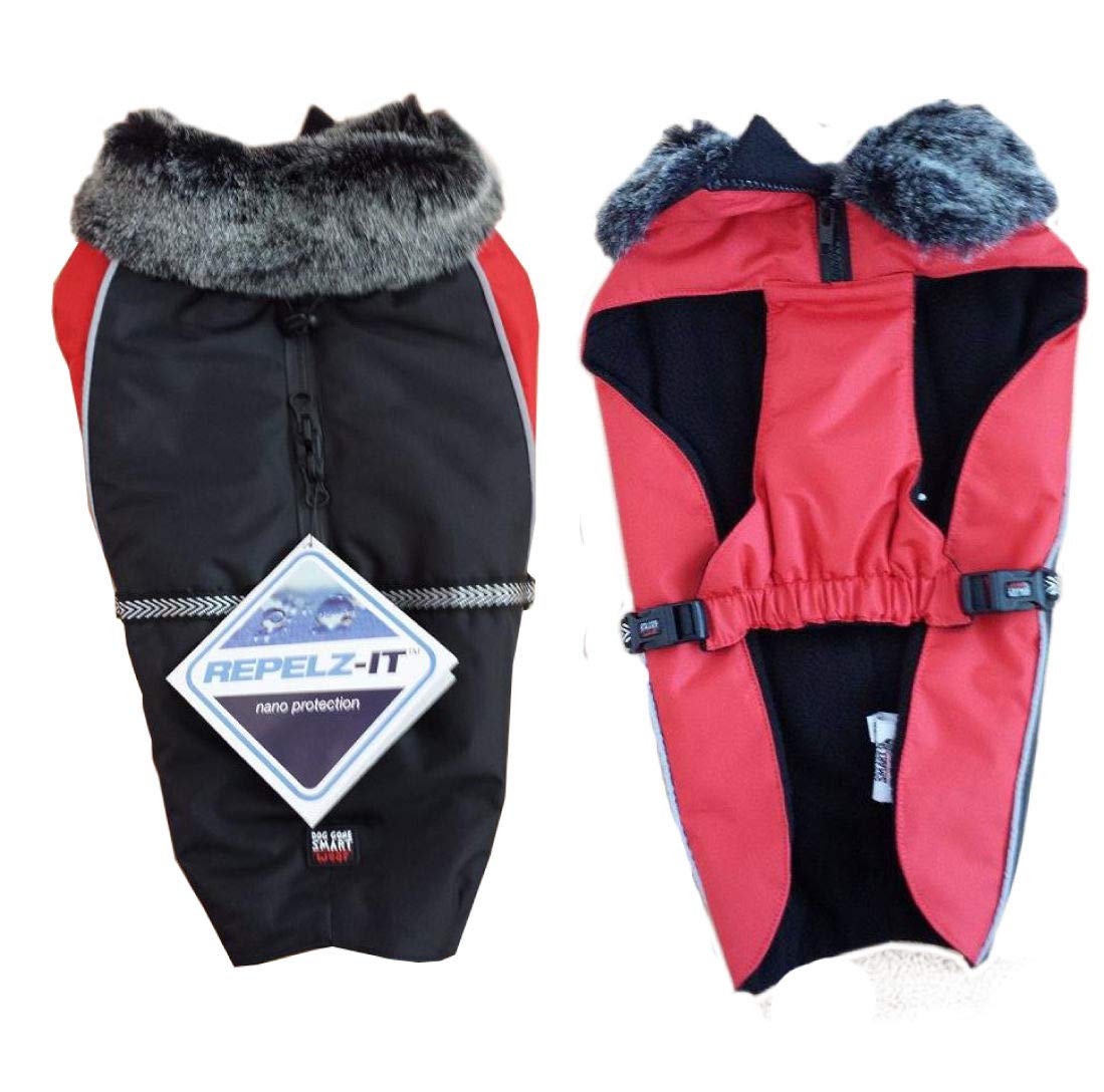 Dog Gone Smart Aspen Jackets Black/Red 8"