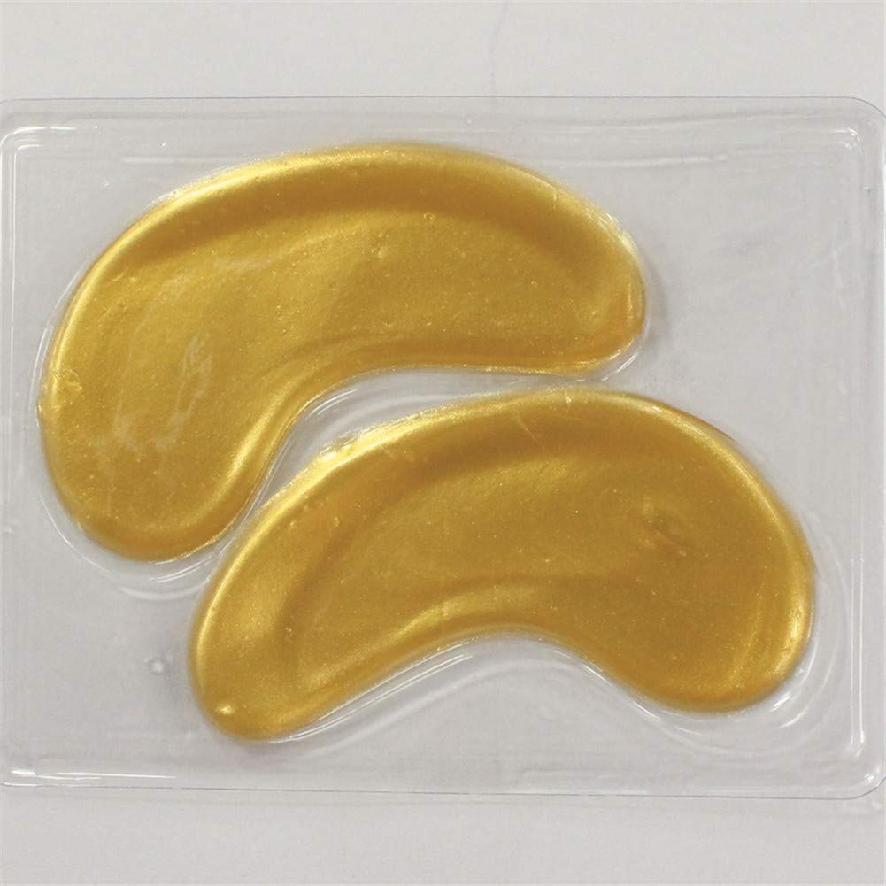 Adofect 30 Pairs 24K Gold Collagen Eye Mask, Crystal Power Gel Collagen Eye Patches, Great For Anti Aging, Dark Circles & Puffiness : Beauty