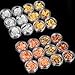 Blulu 24 Boxes Foil Nail Chip Glitter Nail Foil Paillette Nail for Nail Art Design Decoration (Color Set 1)