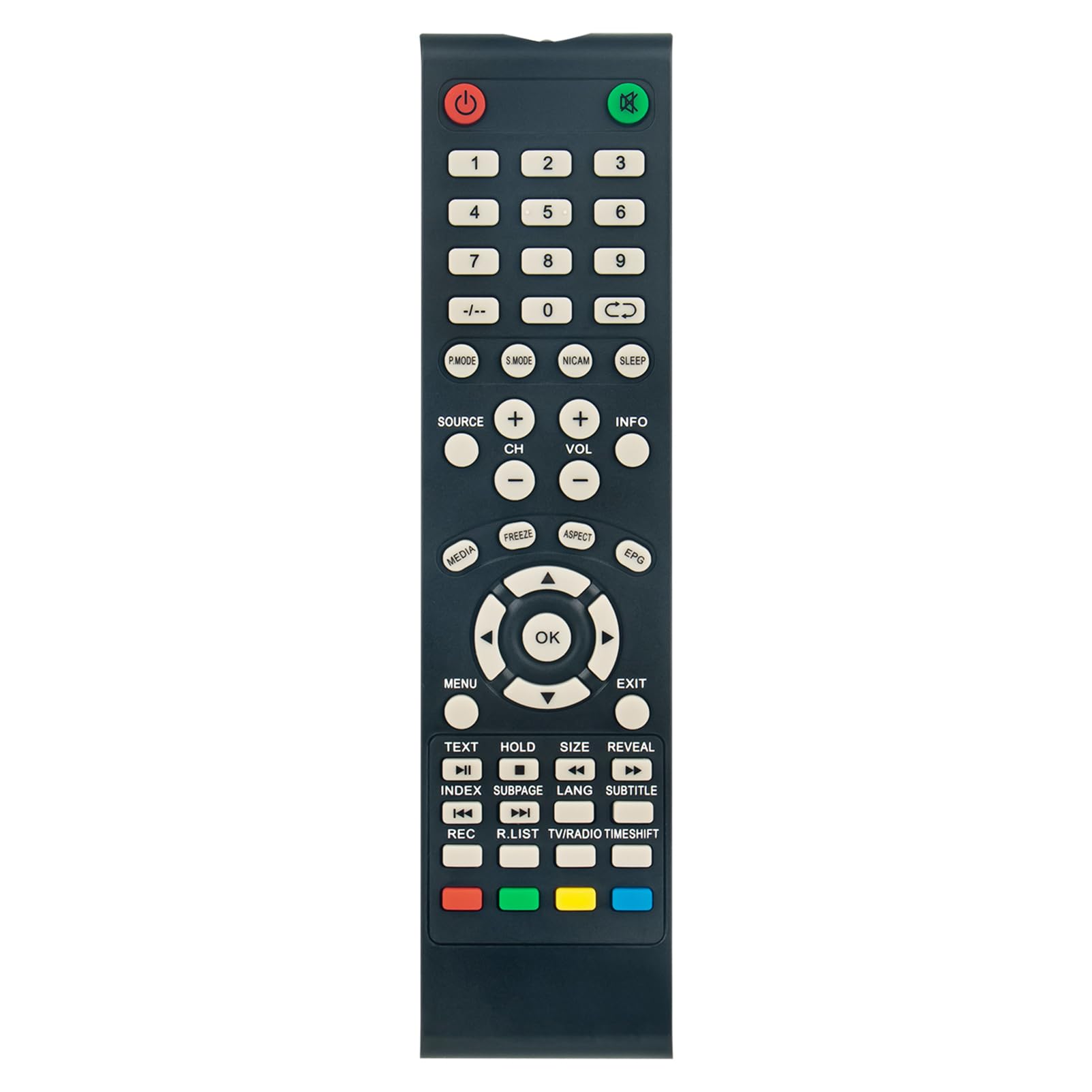 VINABTY AKTV4620 Replacement Remote Compatible with AKAI Smart TV AKTV4621 AKTV4621A AKTV505T ATE48B4544K ATE48B4644K ATE48B5144K ATE55B4744K ATE55B5544K