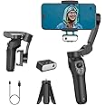 L7C Pro KIT, Gimbal Stabilizer for TikTokers/Youtubers, Handheld Phone Gimbal with Magnetic AI Active Tracking, Foldable Phone Stabilizer for Video Recording, for iPhone& Android, Vlogging Kit