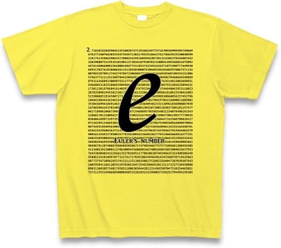 Amazon Co Jp E 自然対数の底 数学 オイラー数 ネイピア数 Tシャツ 服 ファッション小物