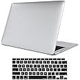 ProCase for MacBook Air 13 Inch 2020 2019 2018 A2337 M1 A2179 A1932, Hard Case Shell Cover with Keyboard Skin Cover -Clear