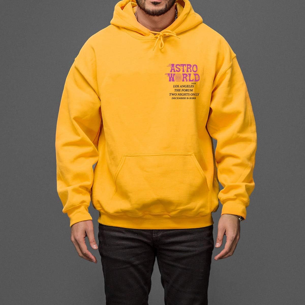astroworld merch yellow hoodie