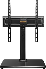 Perlegear Universal TV Stand 24-60in 45kg Swivel Glass Base VESA 400x400 view 8