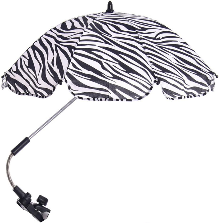 Katech Detachable Stroller UV Protection Umbrella Adjustable Baby Pram Pushchair Sun Shade Parasol with Universal Clamp