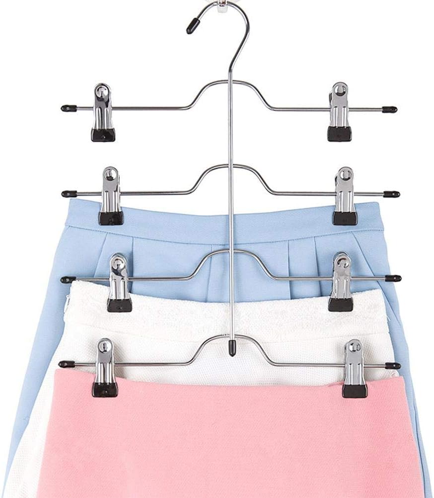forestwood Colgador Inoxidable de para Pantalones Cuatro Pisos Perchas