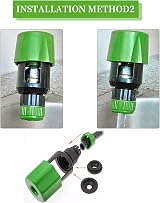 QRJ Kitchen Tap Hose Connector Green ABS 11x5.5x5.5cm Universal view 6