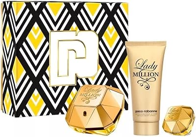 Paco Rabanne Lady Million Set EDP Spray 80ml 5ml Body Lotion 100ml Gift Box