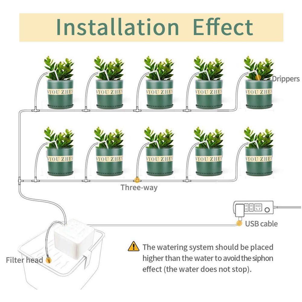 DIY Micro Automatic Drip Irrigation Kit Houseplants Watering System
