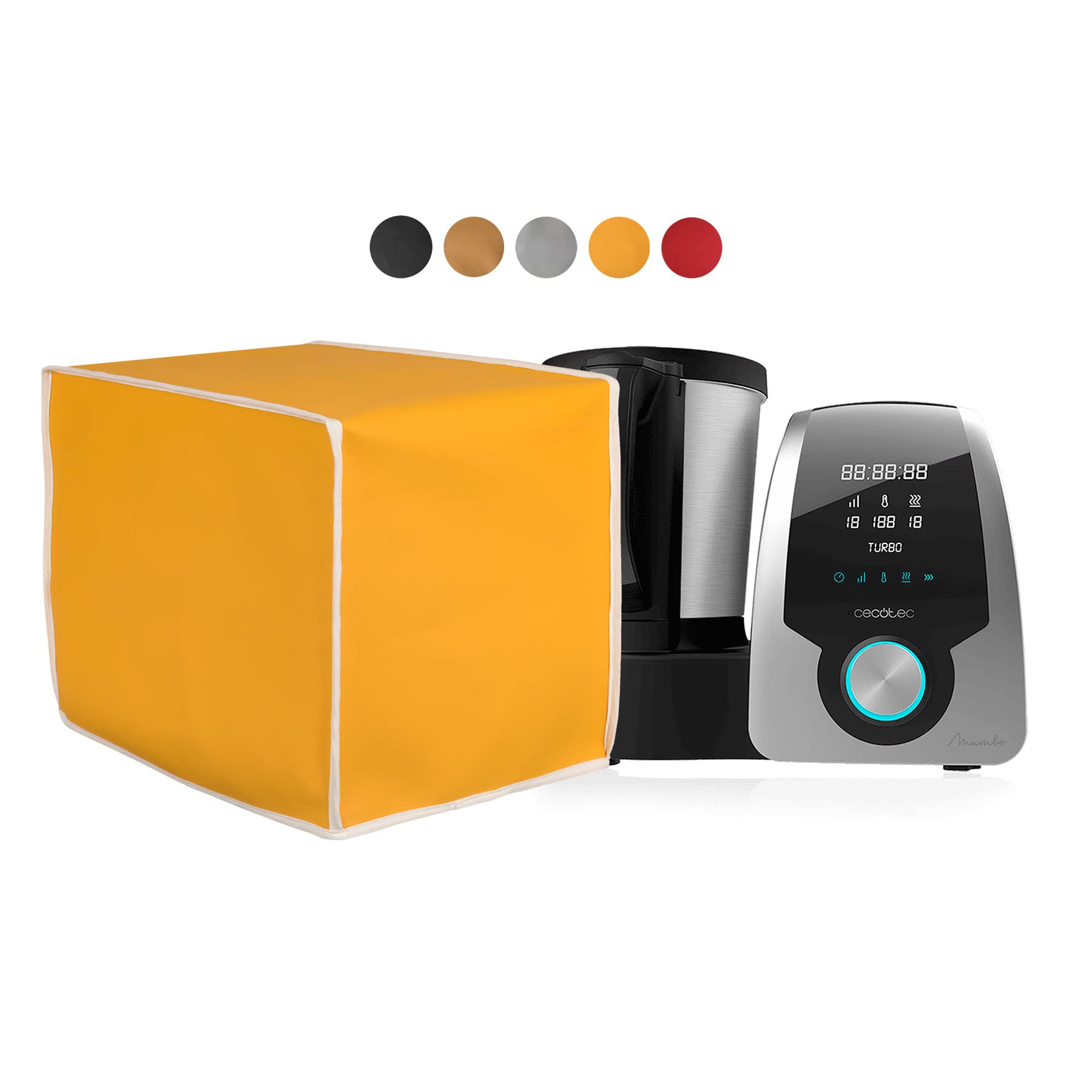 HOMELAY B09WSYY177 Kitchen Robot Cover Leatherette, Mustard…