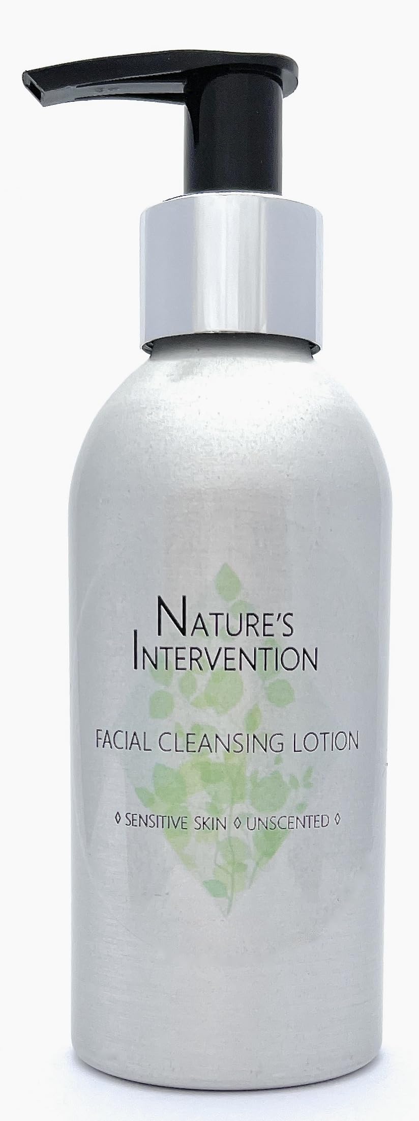 Nature's Intervention - Facial Cleansing Lotion - 99% Natural - Unscented, Gentle Daily Care. pH 5.5 for Sensitive Skin. Cleanses, Soothes & Hydrates. 150ml