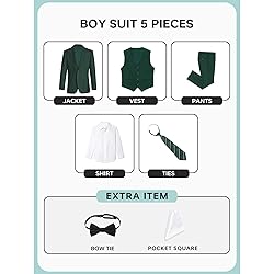 Marvelous World Boys Suits Green Slim Fit Size 5