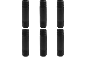 OSVJE 6 Pcs Sprinkler Head Pipe Riser, PVC Double Male Thread Extension 1/2 Inch MPT Raised Pipe, Automatic Irrigation Connector for Lawn Irrigation System (3 Inch)