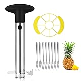 OITUGG Affetta Ananas Taglia, Ananas Affettatrice, Utensili per Ananas 3 in 1 in