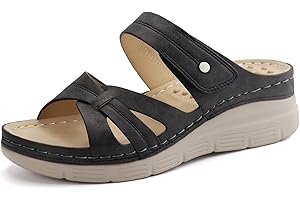 Ortho+rest Women Orthotic Slides Comfortable Orthopedic Sandals Walking Sandals with Arch Support