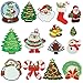 Christmas Iron On Patches, Satkago 15 Pcs Merry Christmas Iron On Appliques Snowman Embroidery Sequin Christmas Decorations Patches for Clothes Jackets Backpacks T-Shirt Jeans Skirt Vests Scar