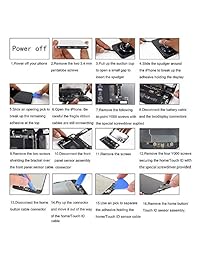 para iPhone 7 Plus Pantalla de reemplazo Táctil Digitalizador y pantalla LCD para iPhone 7 Plus (5.5 ") Marco negro con herramientas de reparación (iPhone 7 Plus, Negro)