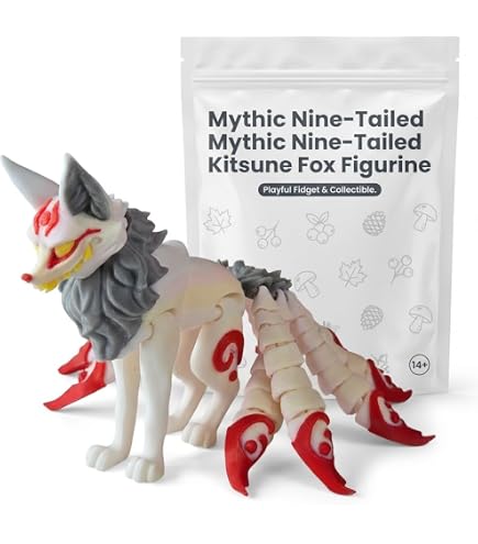 Amazon.com: Zaleny Nine-Tailed Fox Blind Box Collectible Kawaii