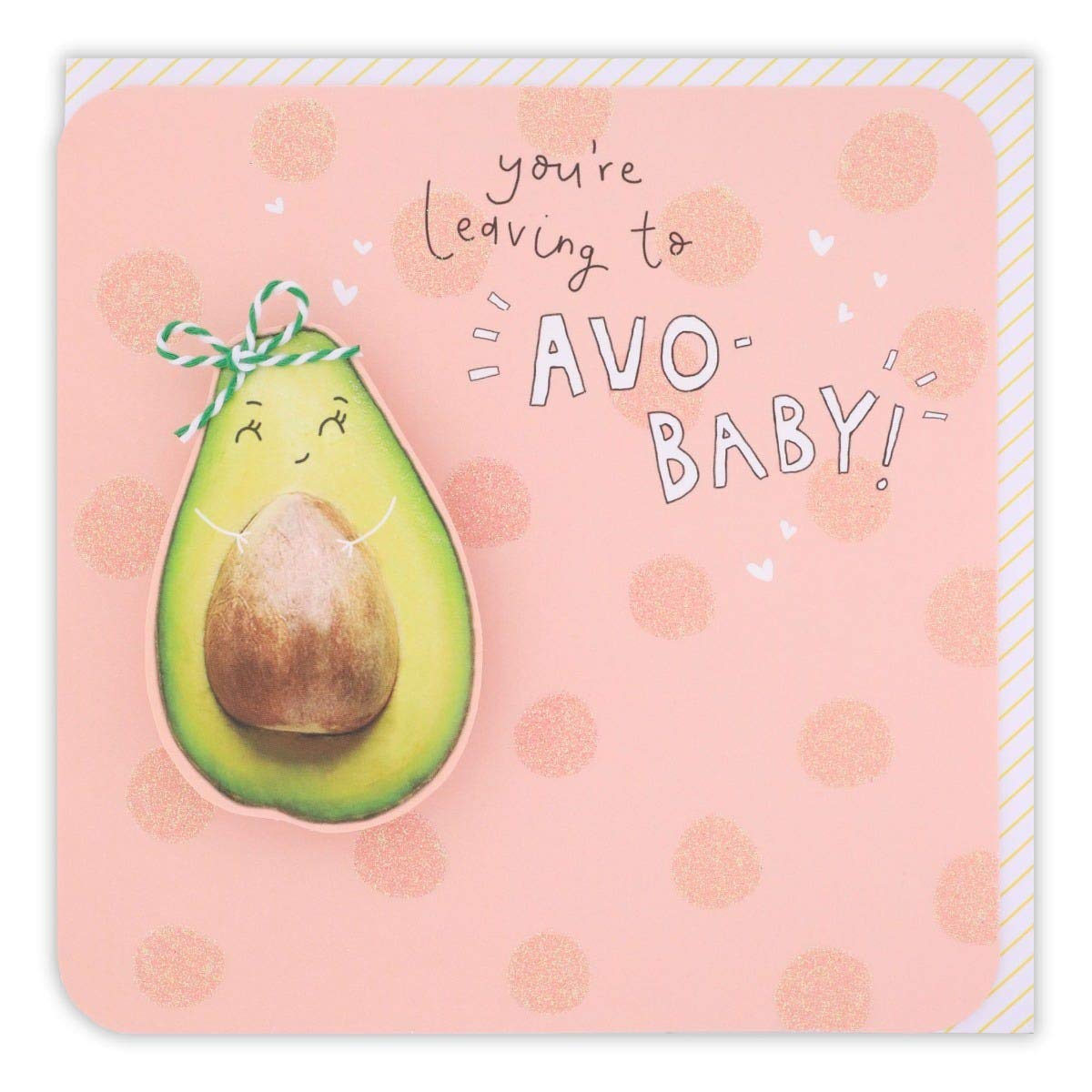 Clintons: Leaving To 'Avo' Baby, Leaving To Have A Baby Card, 159x159mm 1164760 multi