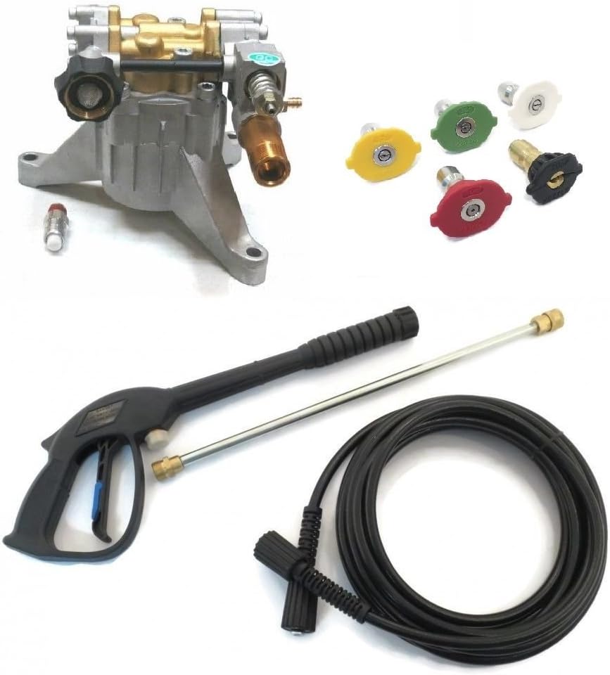 The ROP Shop Compatible with 3100 PSI Power Pressure Washer Pump & Spray Kit The ROP Shop Compatible with 3100 PSI Power Pressure Washer Pump & Spray Kit