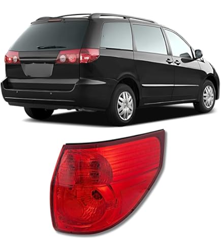 Evan-Fischer Sienna Tail Light Passenger Side Outer Tail Light Assembly For 2006 2010 Toyota 768582