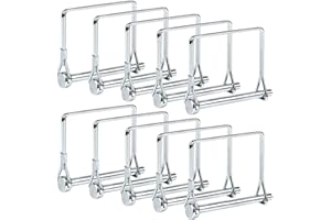 10 Pack Heavy Duty 1/4x4 Inch Trailer Coupler Pin Wire Lock Pin PTO Shaft Hitch Pin Towing Hitch Pin Trailer Accessories