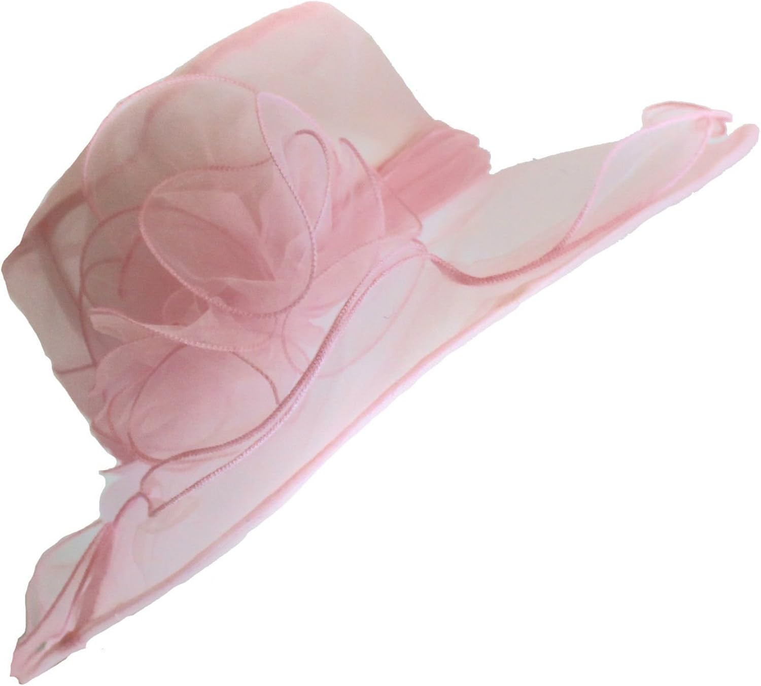 baby pink wedding hat