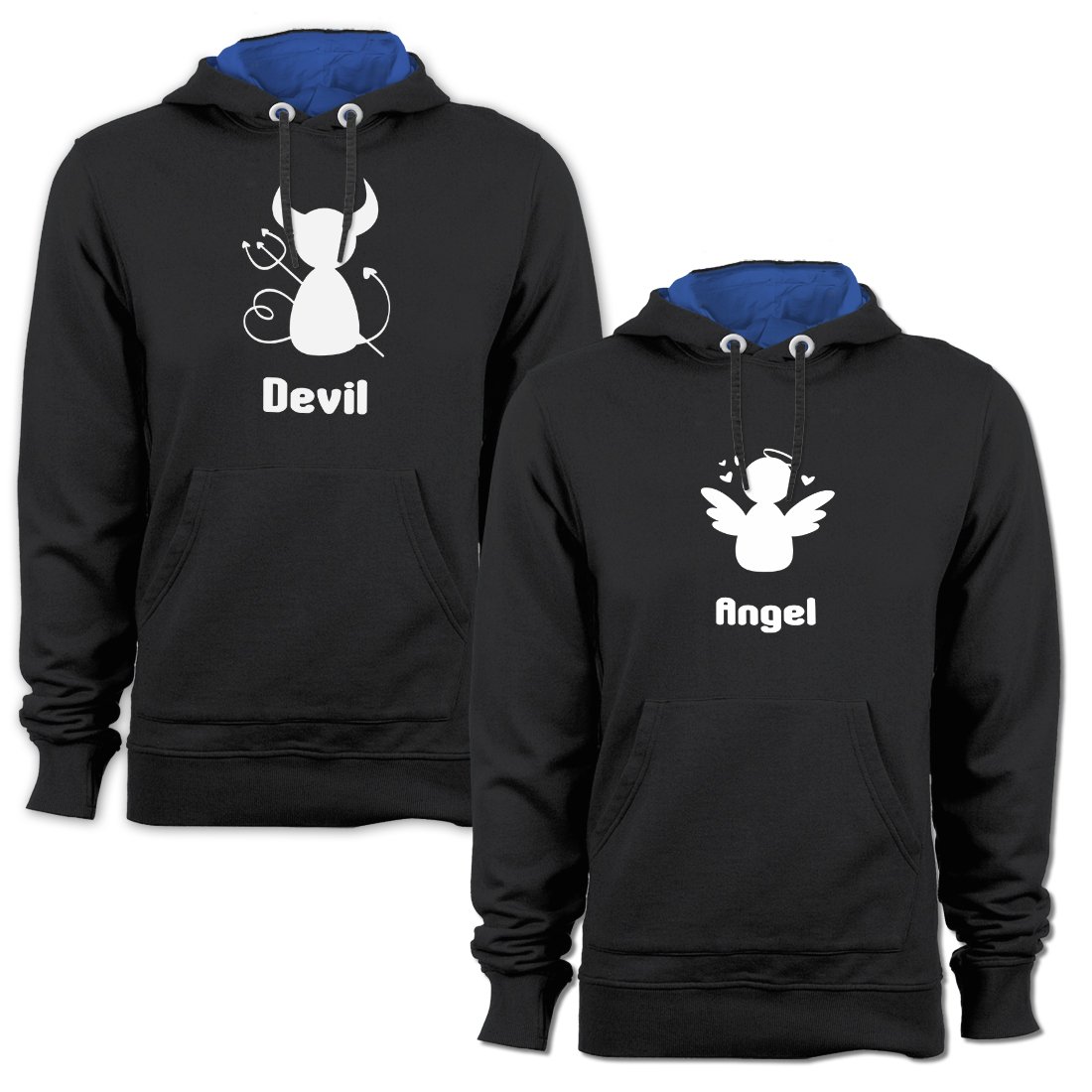 hoodie devil and angel