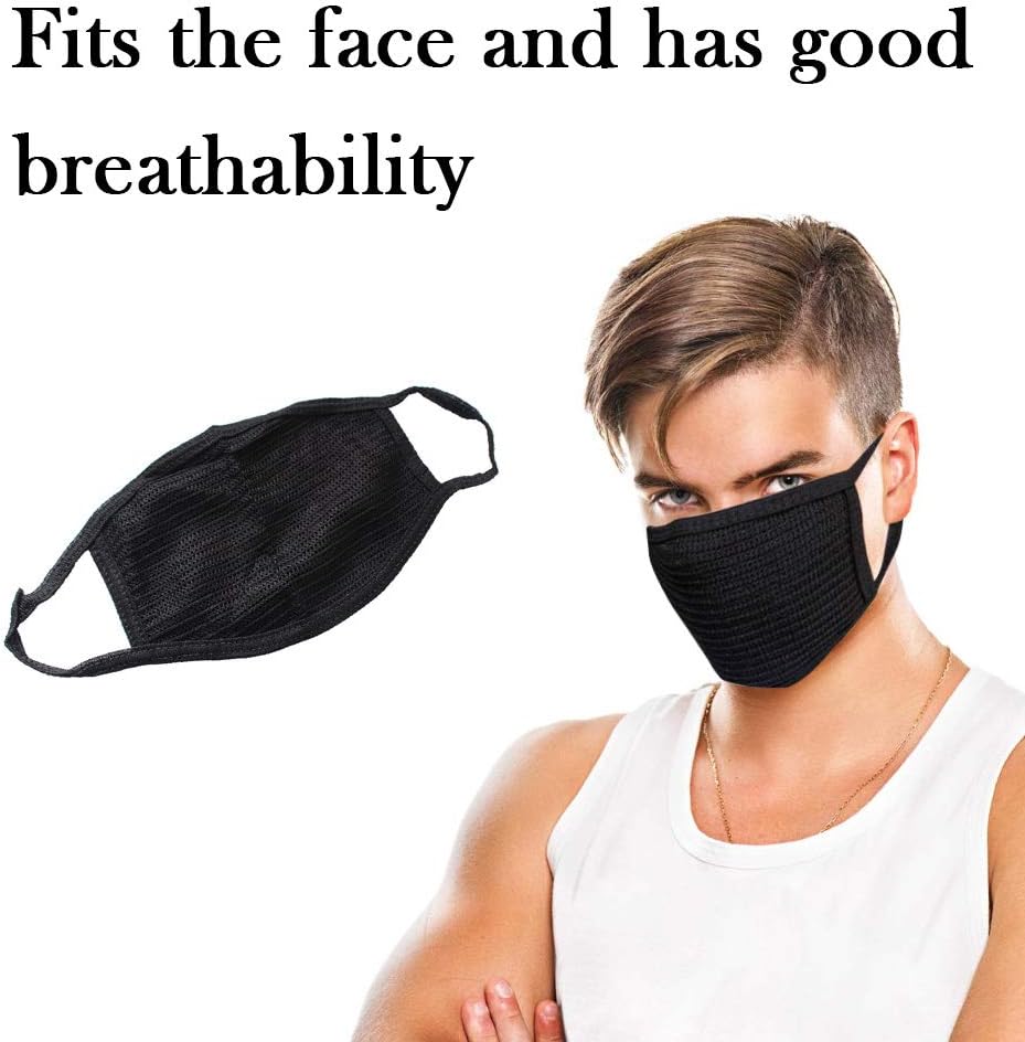 Greatlizard Unisex Women Men Anti-Dust Health Cycling Cotton Mouth Face Respirator Mask Black