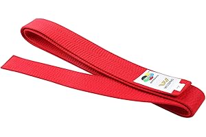 W WESING WESING Karate Belt WKF Approved for Karate Competition Black Red Blue Belt Martial Arts