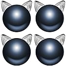 Millechic Cat Ear Stud Earrings Freshwater Cultured Pearl Stud Earrings Sterling Silver Ear Studs