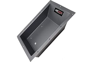 Lurwind Recessed Trolling Motor Foot Pedal Tray - Black Powder-Coated Aluminum, Fits Most Trolling Motor Tray Pedals, 19.375"